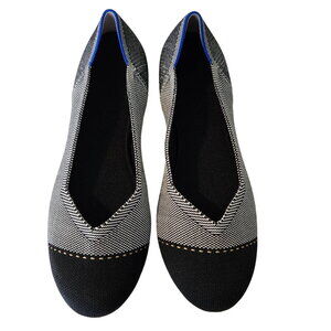 Rothy's Gray Mist Captoe Flats size 10